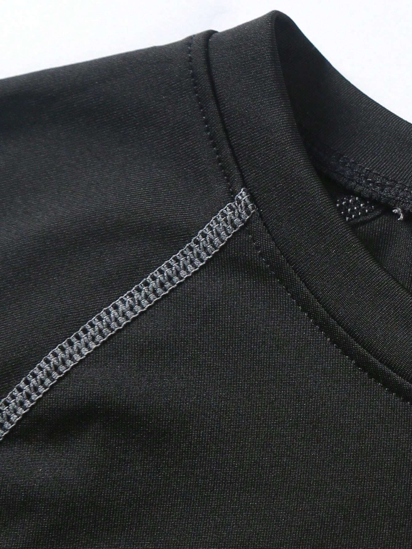 Men's Winter Thermal Fleece Sports Suit - Quick Dry Compression Base Layer for Training & Running